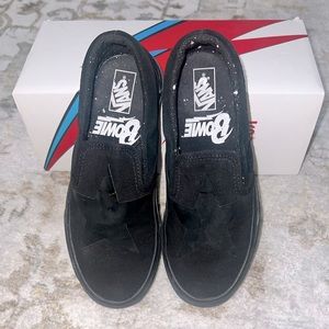 Limited Edition David Bowie Black Slip On Vans
